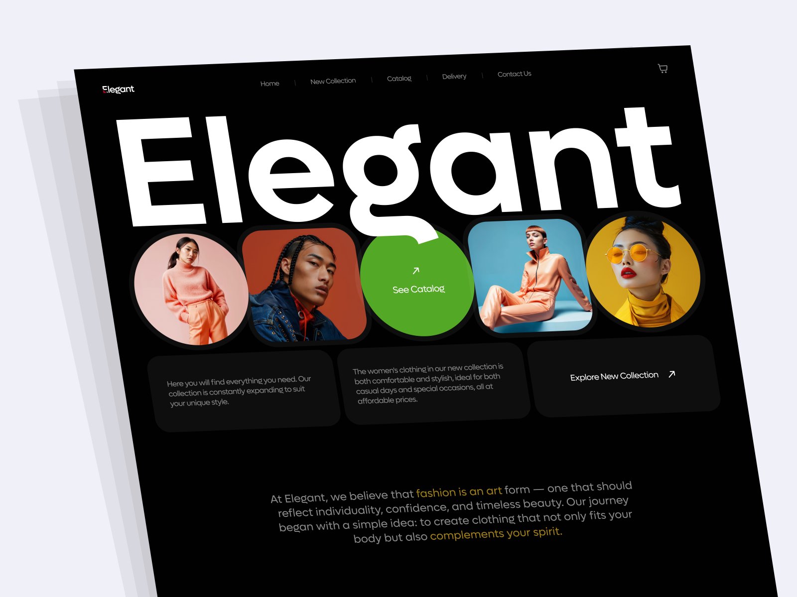 Fashion Brand Landing Page Image