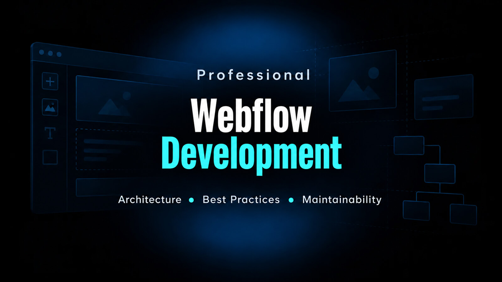 Professional Webflow development architecture and CMS workflow