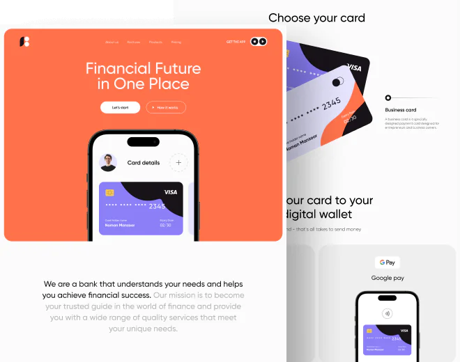 Learn about Online Bank Dribbble page