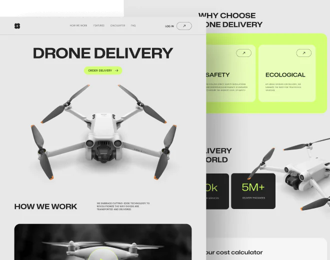 Learn about Drone Delivery Dribbble Page