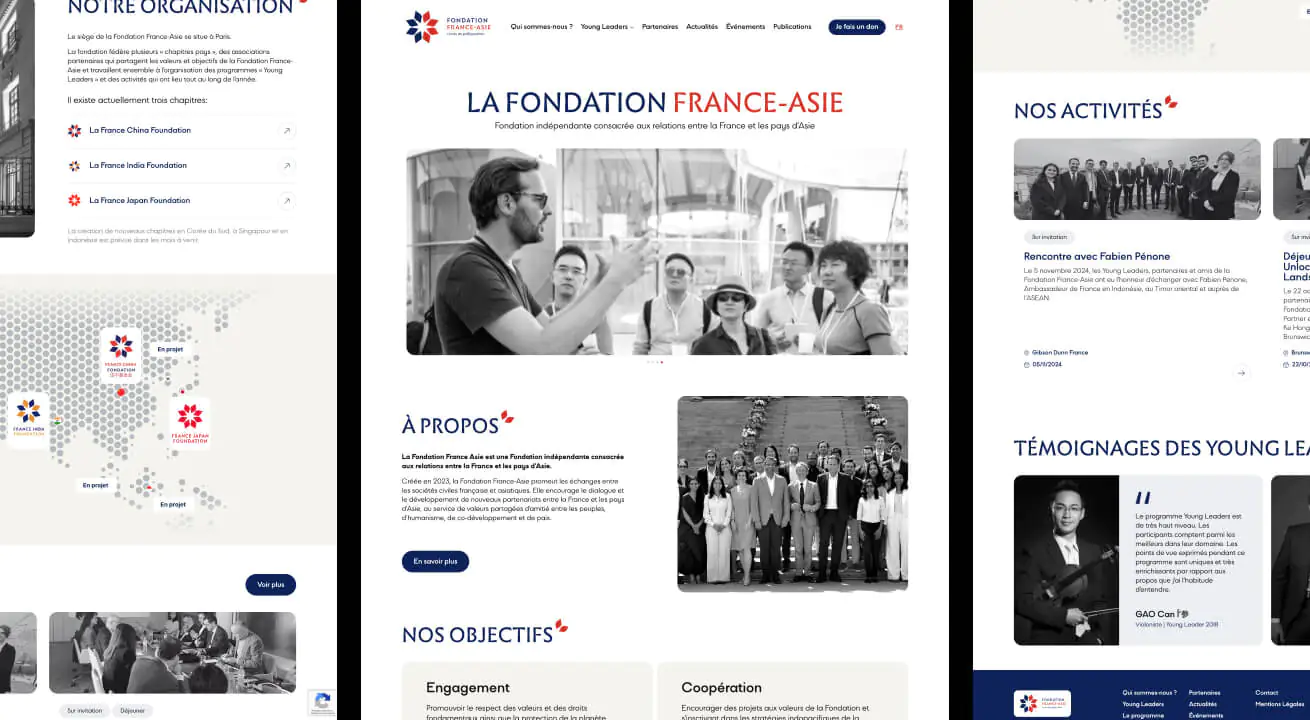 Learn about Fondation France Asie website