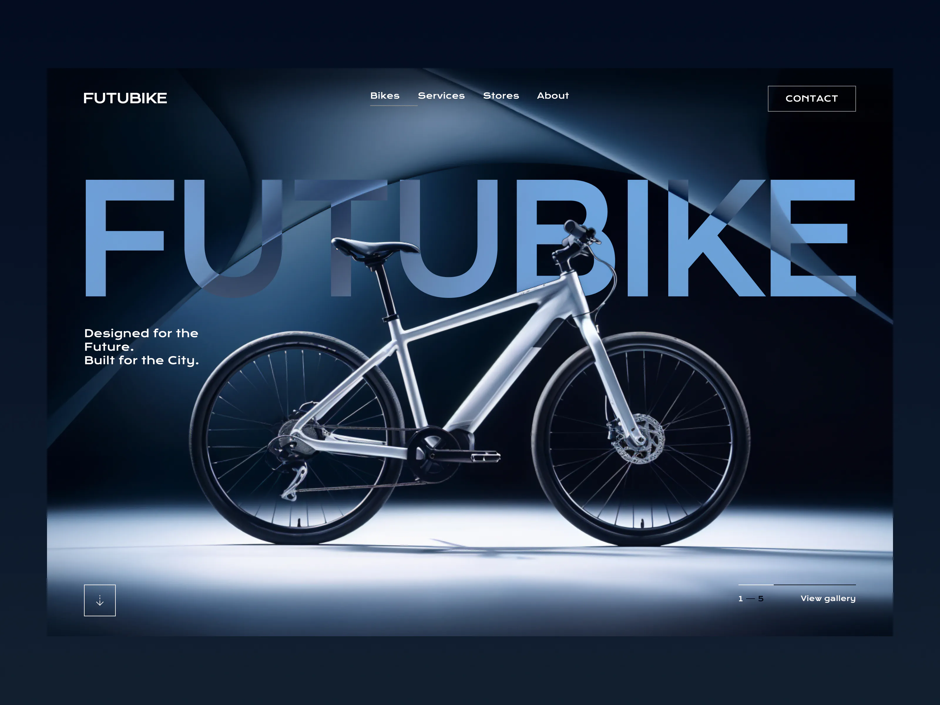 Bicycle Brand Landing Page Image