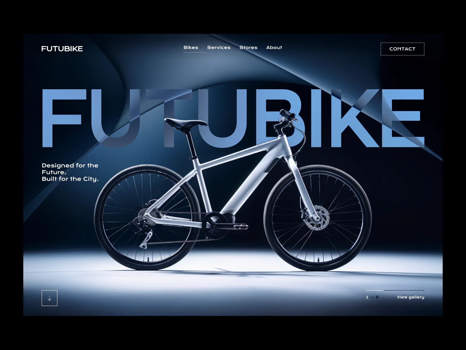 Bicycle Brand Landing Page Image